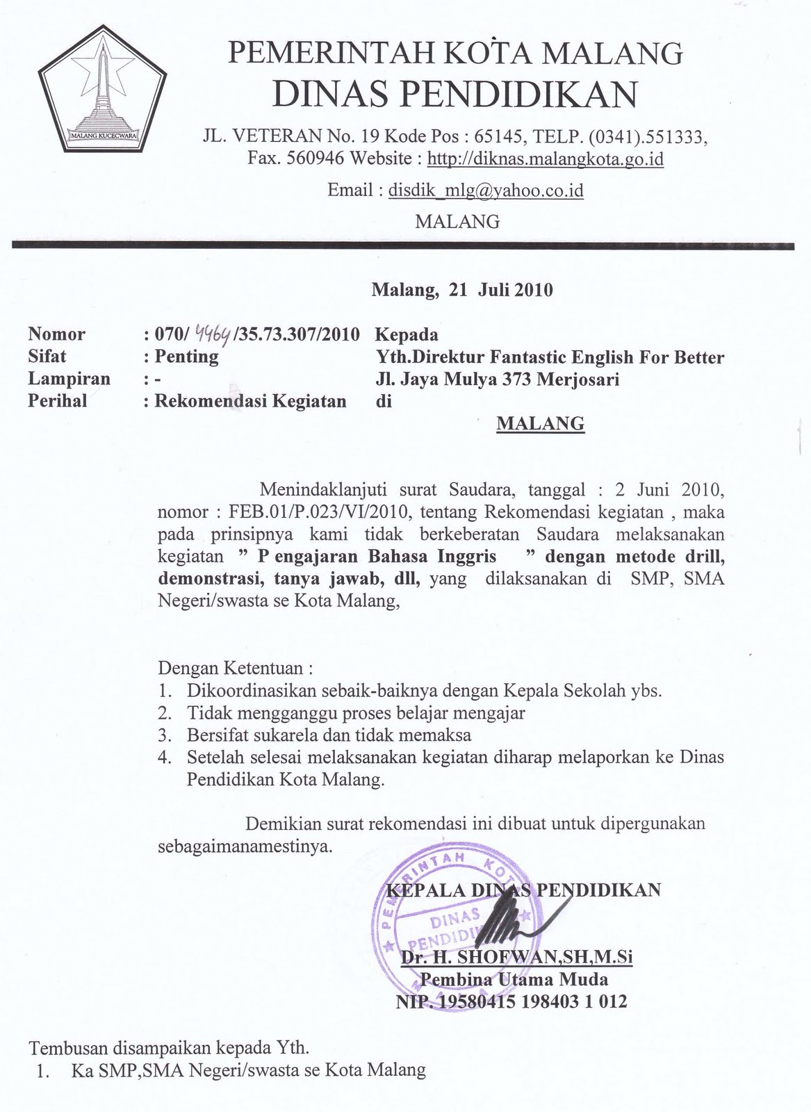 Surat Unda
ngan Rapat Full Block Style Contoh Surat Undangan Rapat Dinas Dalam Bentuk Semi Block Style